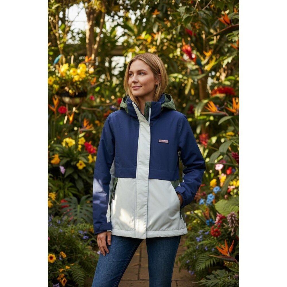 New Vineyard Vines Women's Color block Winter Jacket Size XS